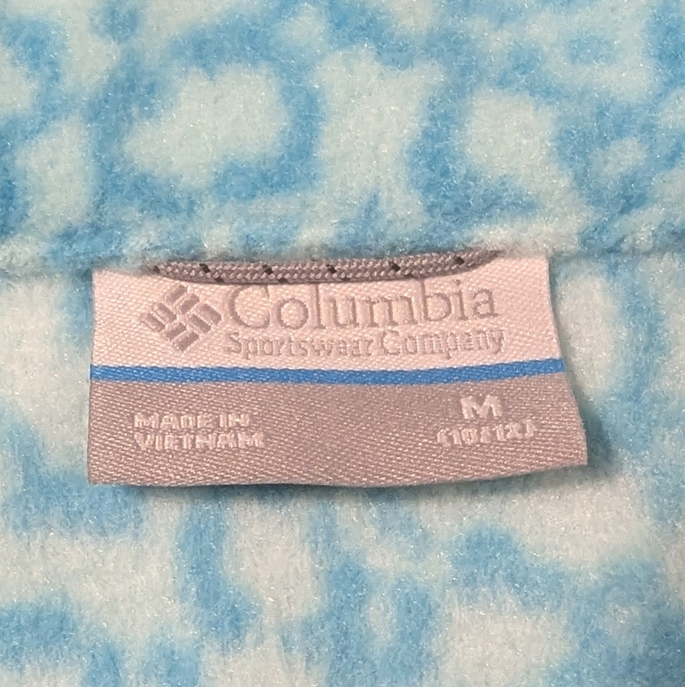 Columbia Kid's Patterned Fleece Jacket Size Medium 10/12 - Picture 11 of 11